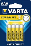 Varta akumulators superlife aaa r03p blisteris 4 gab