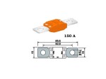 aizsardzība megaval 150a oranža skrūvju sprauga 50.8mm