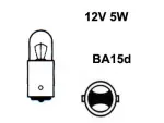 Spuldze ar metāla pamatni 12v r5w, ba15d