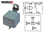 Relejs 12v 20/30a ar 5 spailēm. ar diodi 12v