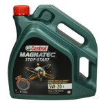 Dzinēja eļļa castrol magnatec stop-start 5w20 e 4l pilnībā sintētiska