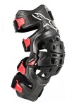 Stabilizators ceļgaliem alpinestars mx bionic-10 oglekļa krāsa melns/sarkans, izmērs m (kolano labajā pusē)