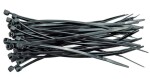 Kabeļu saites 100 gab. 100x2,5 mm melns