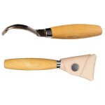 Veidošanas nazis morakniv® 163, 25 mm rādiuss, ass asmeni abās pusēs, nerūsējošais tērauds, ar ādas apvalku
