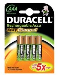 akumulators duracell aaa 4 gab, 800mah