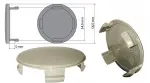 kapsula 56,5 mm (bez logotipa), pelēka, mini-oe lokam (oe-nr: 3613 171 069)