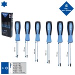 skrūvgriežu komplekts, 6 gabali, torx