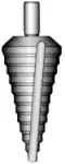 Pakāpju alvas urbjmašīnu komplekts 6-30 (2 mm) un 6-38 (3 mm)