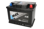 akumulators 4max 12v 60ah/540a -+ 242x175x190 (palaišanas akumulators)