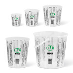 plastmasas glāze ar mērskalu auduma sajaukšanai - tilpums 5 l