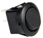 apaļš slēdzis melns 10a&12v vai 5a&24v, 20mm