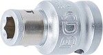 3/8" adapteris ar bloķēšanas lodi 1/4" uzgaļiem 
