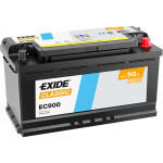 Akumulators Exide Classic 90Ah 720A 353x175x190 -+ EC900