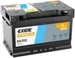 EXIDE Startera akumulatoru baterija PREMIUM *** 12V 72Ah 720A EA722
