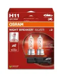 spuldze h11 12v 55w night breaker sudraba