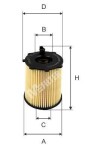 MFILTER  Eļļas filtrs TE 4068