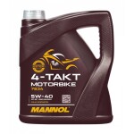 Pilnībā sintētiska Mannol 7834 4 taktu motociklu eļļa 5w40 4l