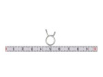 skava metāla w1list, lente, stieple, pašbloķējoša, diametrs maks. 10.4mm, diametrs 9.8-10.4mm, materiāls: metāls w1