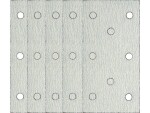 Abrazīvs papīrs ar velcro stiprinājumu ar caurumiem p120 5 gab