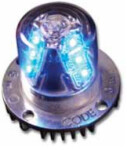 Blinker 6 LED slēptā gaisma uguns zilā iekšpusē