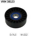 SKF  Spriegotājrullītis, Ķīļrievu siksna VKM 38123
