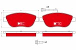 TRW Bremžu uzliku kompl.,  Disku bremzes DTEC COTEC GDB1483DTE
