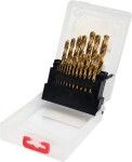 metāla urbju komplekts hss-tin 19gb 1mm - 10mm
